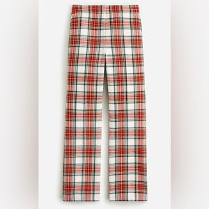 J Crew Willa Pant in Snowy Stewart Tartan Plaid